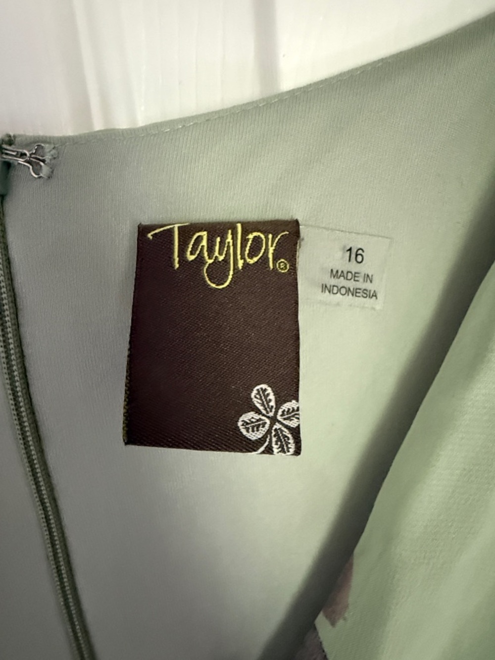 Floral Dress in Sage Green - Picture 2 of 3